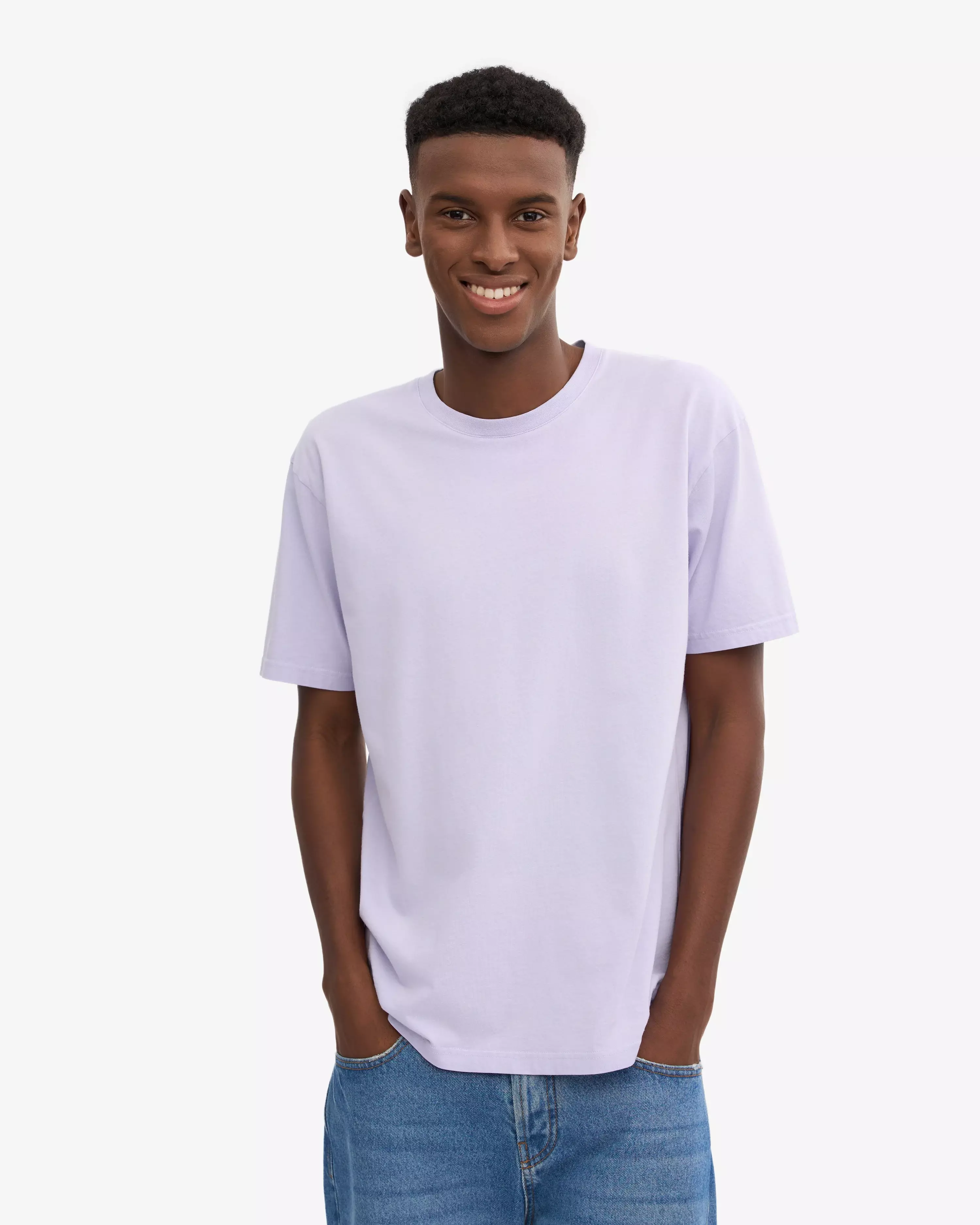 Colorful Standard Soft Lavender Organic T-Shirt Herren helllila